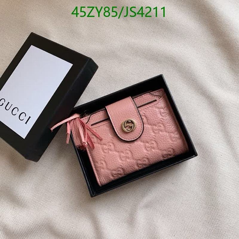 Gucci GG Marmont Leather Card Holder Wallet Pink