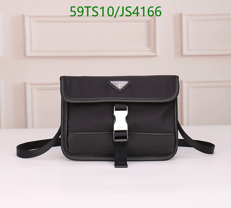 Prada Nylon and Leather Crossbody Bag - Classic Design, Compact Size