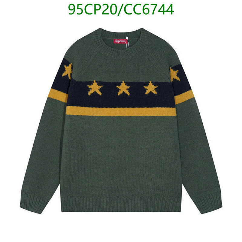 Supreme Star Striped Crewneck Sweater - Stylish and Comfortable Knitwear