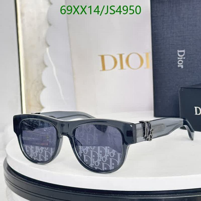 Dior JS4950 Black Frame Sunglasses, 53-19-145, Stylish Eye Protection