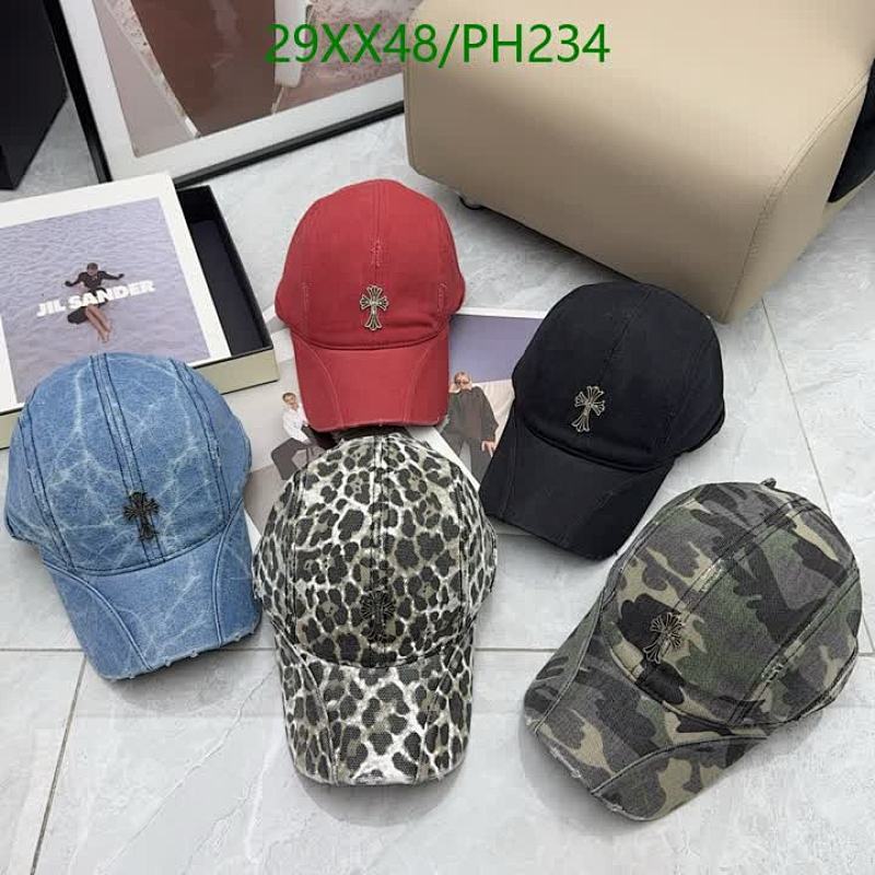 Chrome Hearts Baseball Cap with Cross Accents in Multiple Colors