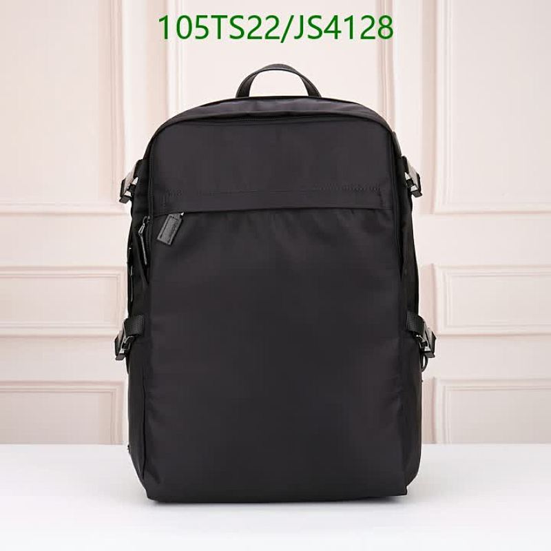 Prada 2022 Nylon and Leather Backpack, 45*30*19CM - JS4128, Stylish and Durable