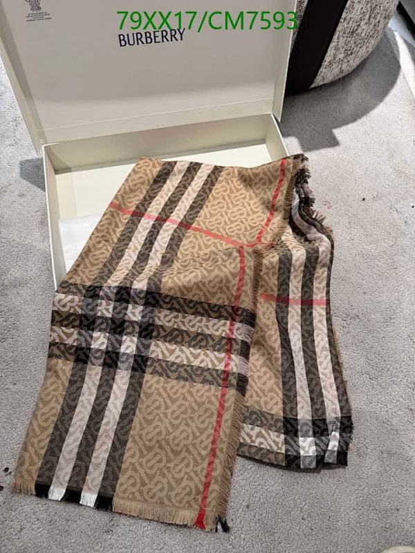 Burberry Wool & Silk Blend Scarf - Iconic Check Pattern, 70-220 CM 4 Burberry Wool & Silk Blend Scarf - Iconic Check Pattern, 70-220 CM