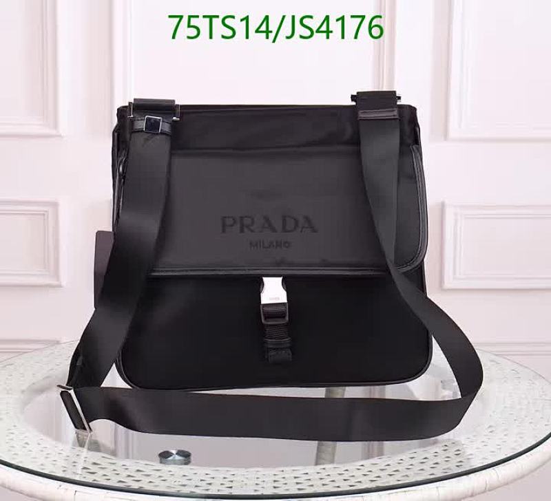 Prada Black Nylon and Leather Messenger Bag, 30*26*6CM, Model 0269
