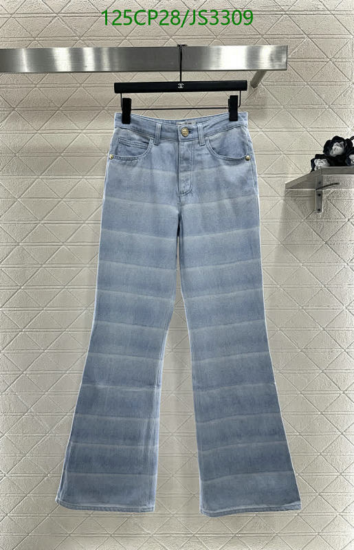 Chanel Women's Light Blue Cotton Jeans - Stylish and Comfortable