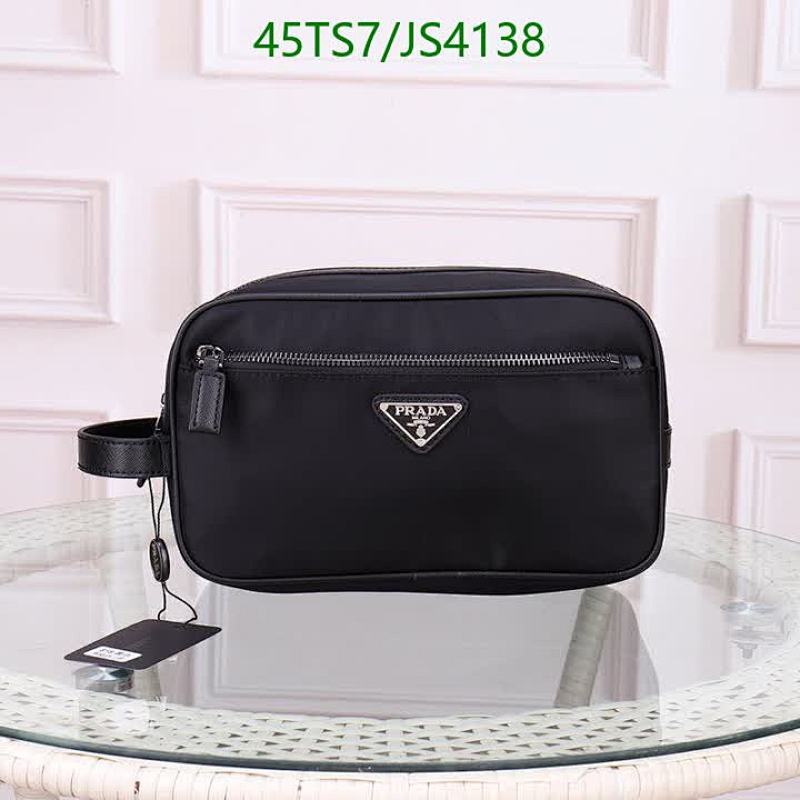 Prada Nylon and Leather Travel Kit, Black, 26*16*12CM