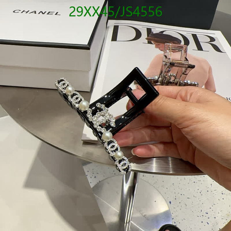 Elegant Chanel-Inspired Black Hair Claw Clip with Pearl and Crystal Accents