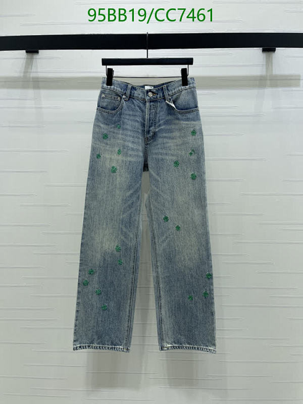 Dior Denim Jeans with Clover Embroidery, Women's Fashion, Size S-L
