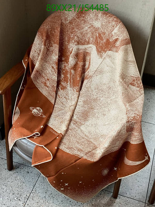 Hermes Space Print Cashmere Silk Scarf 140x140cm - Luxurious and Stylish