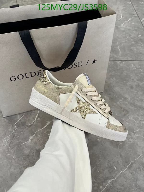 Golden Goose Men's Superstar Sneakers - Gold Glitter Star, Leather, Unisex
