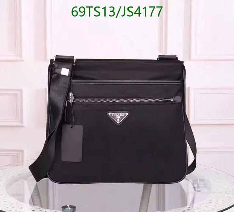 Prada Messenger Bag Black Nylon and Leather, 30*26*5.5CM