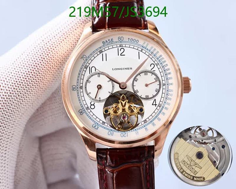 Longines Stainless Steel Automatic Mechanical Watch with Mineral-Tempered Glass