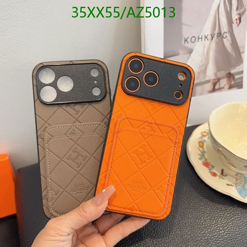 Stylish Hermès iPhone Case with Card Holder - Compatible with All iPhone Models