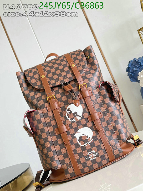 Louis Vuitton Damier Ebene Christopher Backpack N40769, 44 x 12.5 x 38 cm