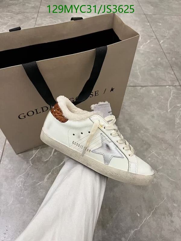 Golden Goose Men's Superstar Leather Sneakers White Silver JS3625 EU35-EU45