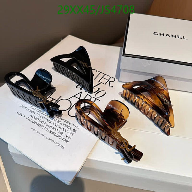 YSL Hair Claw Clip with Iconic Logo, Stylish Hair Accessories for Women