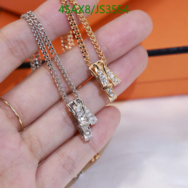 Hermès Jewelry JS3554 Necklace with Rhinestone Buckle Pendant - Elegant Gift