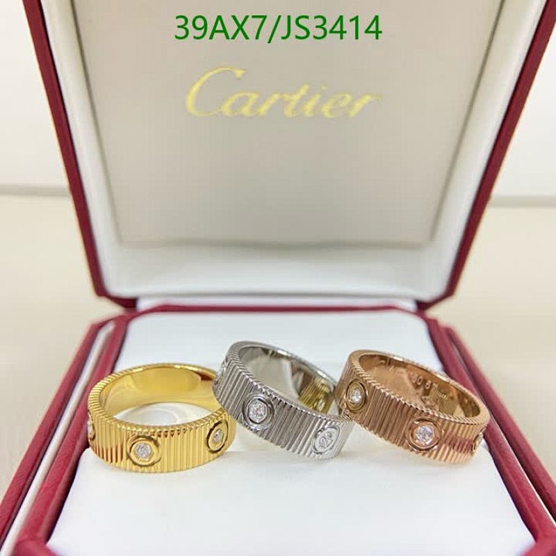 Cartier Love Ring Diamond Gold Silver Rose Gold Band Size 6-10
