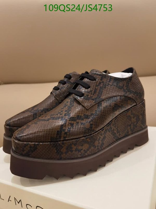 Stella McCartney Women's Snake Print Platform Wedge Shoes, Lace-up, Brown 5 Stella McCartney Women's Snake Print Platform Wedge Shoes, Lace-up, Brown