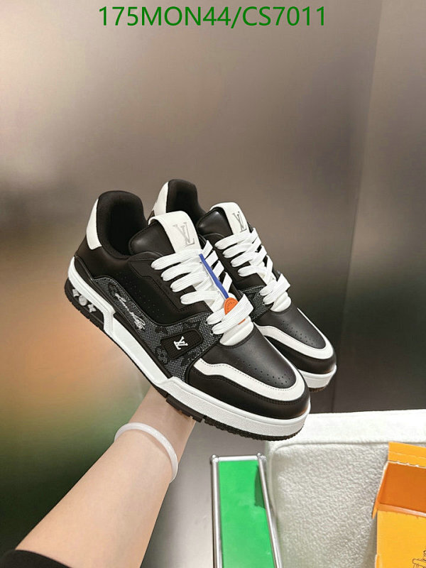 Louis Vuitton Men's Leather Casual Sneakers - Black, EU35-45, Unisex Style