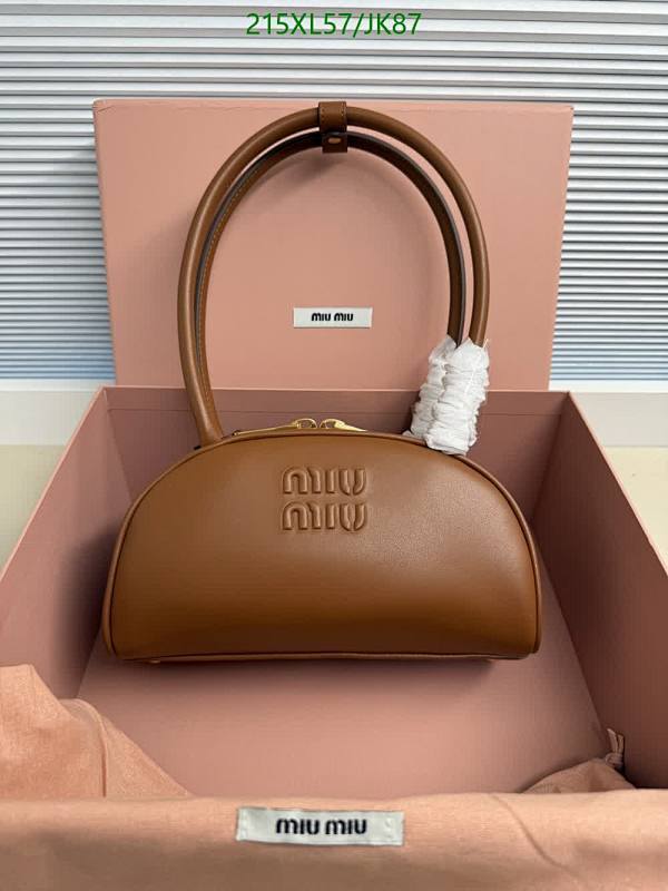 Miu Miu Calfskin Top Handle Bag, 23 cm - Stylish & Compact (Model: 5BB192)