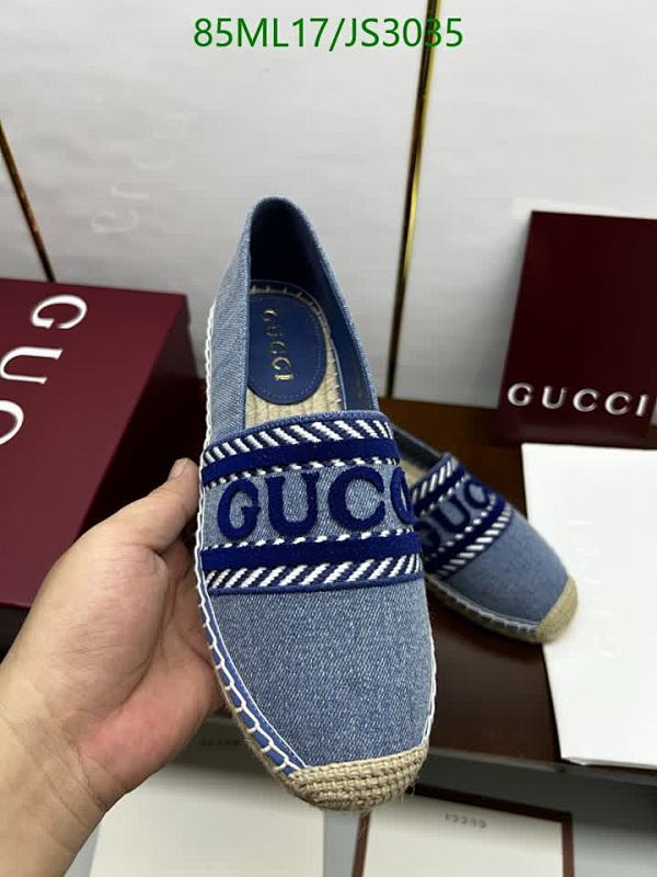 Gucci Women's Blue Canvas Espadrilles with Logo - EU 35-41