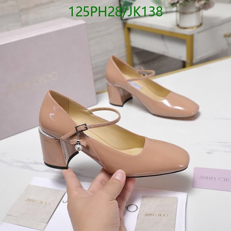 Jimmy Choo Women's Mary Jane Block Heel Pumps Sheepskin & Patent Leather