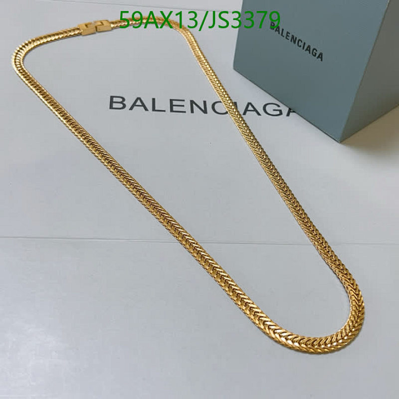 Balenciaga Gold-Tone Brass Chain Necklace, Stylish Jewelry, Perfect Gift