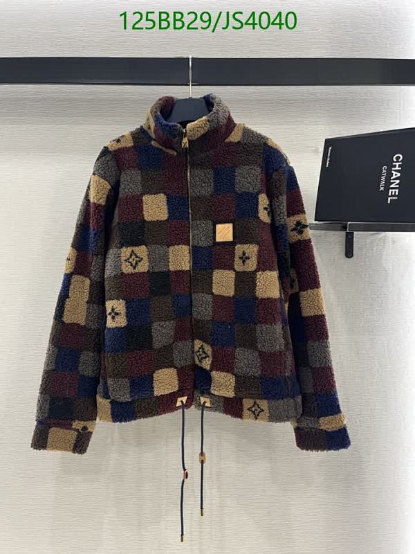 Louis Vuitton Pile and Polyester Fiber Multi-Color Jacket, Size S-M-L