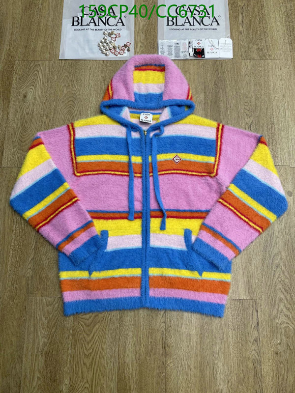 Casa Blanca Striped Wool-Blend Zip-Up Hoodie, Multi-Color, S-XL