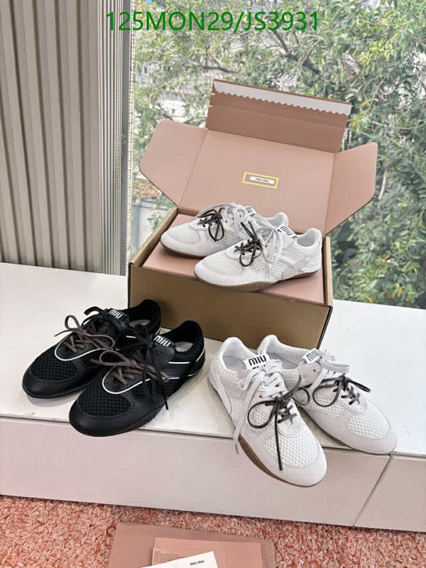 Miu Miu Women's Lace-Up Sneakers Mesh Trim Accents, Comfortable Shoes