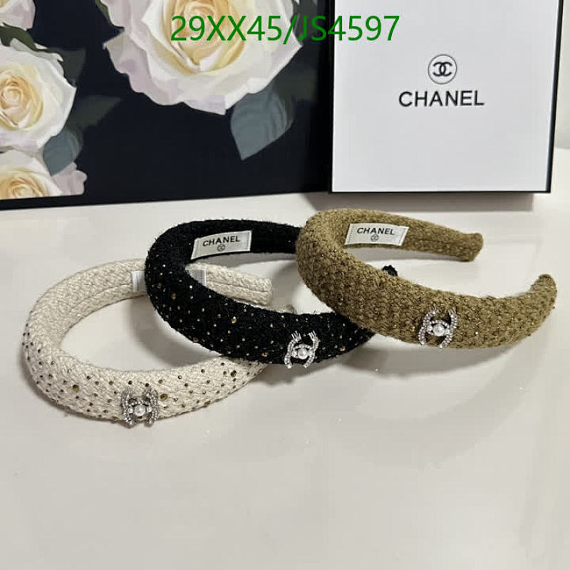Elegant Chanel Headband with Sparkling Embellishments, Comfortable and Stylish