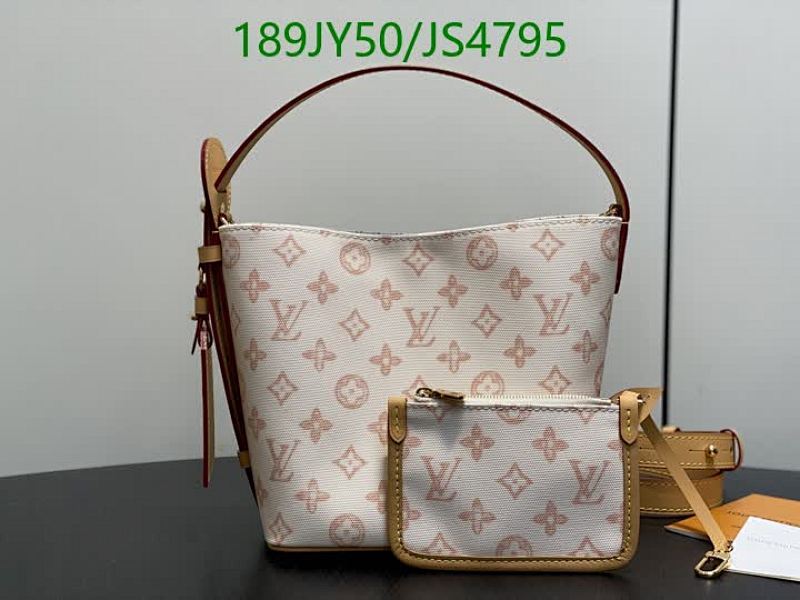 Louis Vuitton White Monogram Empreinte Leather Nano Bucket Bag w/ Pouch