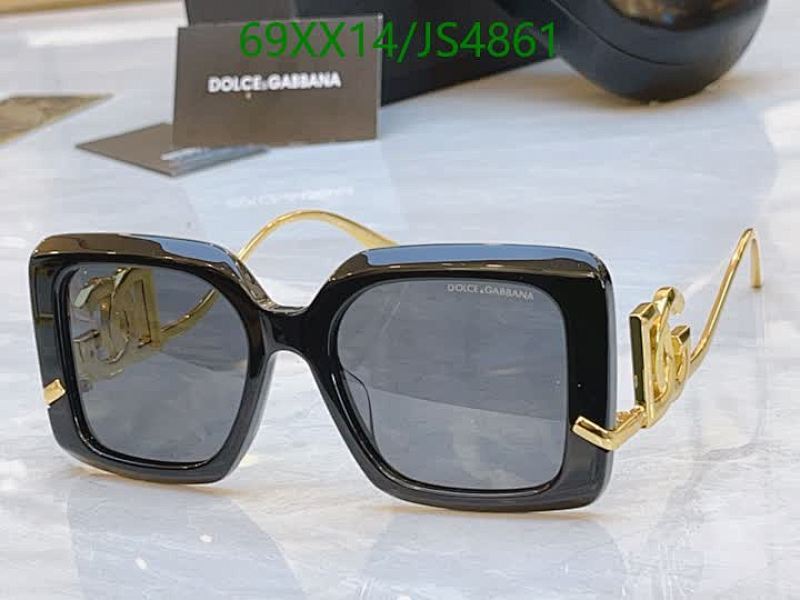 Dolce & Gabbana JS4861 Black Frame Sunglasses with Gold Logo Detail 6 Dolce & Gabbana JS4861 Black Frame Sunglasses with Gold Logo Detail