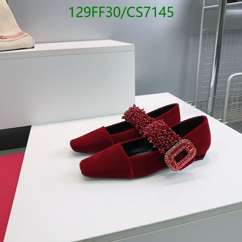 Roger Vivier Women's Velvet Mary Jane Flats with Crystal Buckle - EU35-EU41