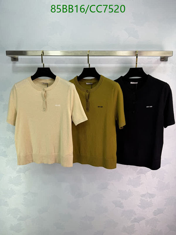 Miu Miu Cashmere Short Sleeve Top with Button Detail - Stylish Knitwear