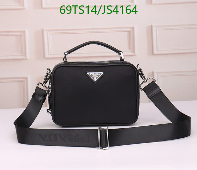 Prada Nylon and Leather Crossbody Bag, 22 cm - Model 2069
