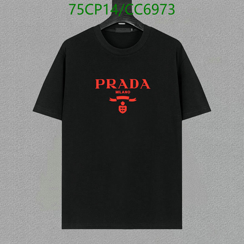 Prada Milano Logo T-Shirt - Classic Tee for Men - Available Up to 3XL