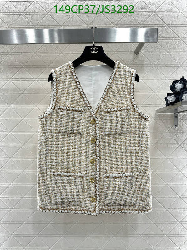 Chanel Women's Wool Blend Tweed Vest - Sleeveless Button-Down Design