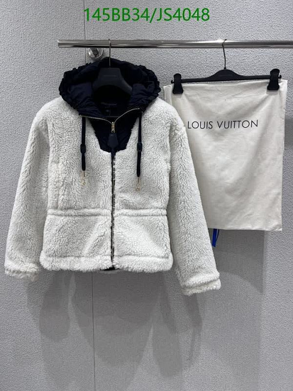 Louis Vuitton Wool Blend Hooded Jacket - Cozy & Stylish Outerwear