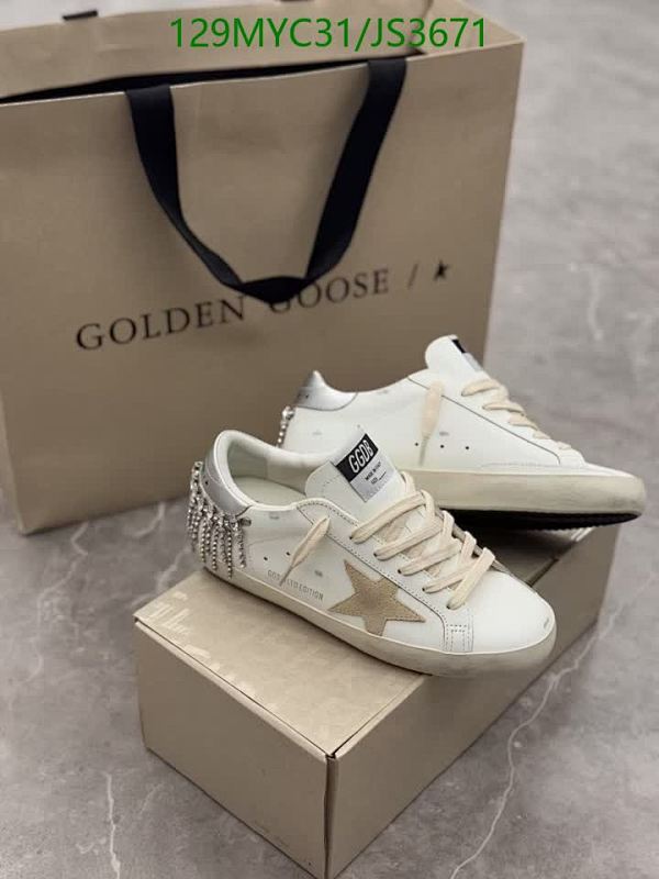 Golden Goose Superstar Leather Sneaker with Rhinestone Fringe - Women's