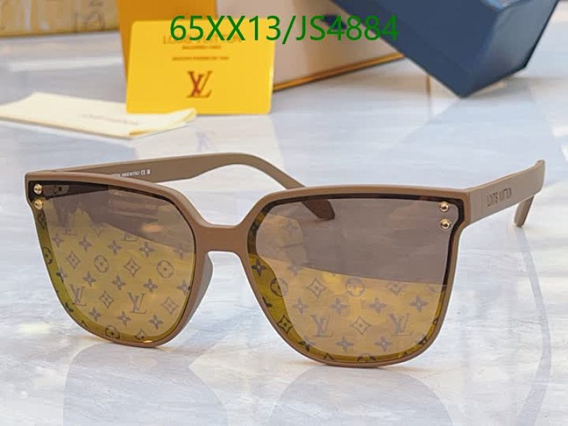 Louis Vuitton Sunglasses Brown Frame Monogram Lens JS4884 Size 63-17-145