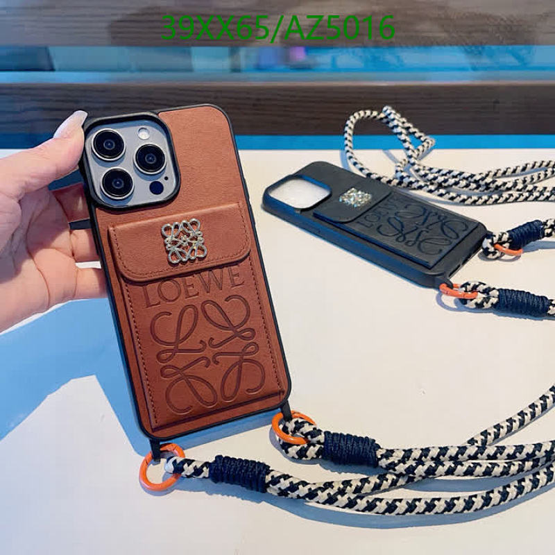 Loewe iPhone Case with Pocket and Strap - Designer Phone Accessory