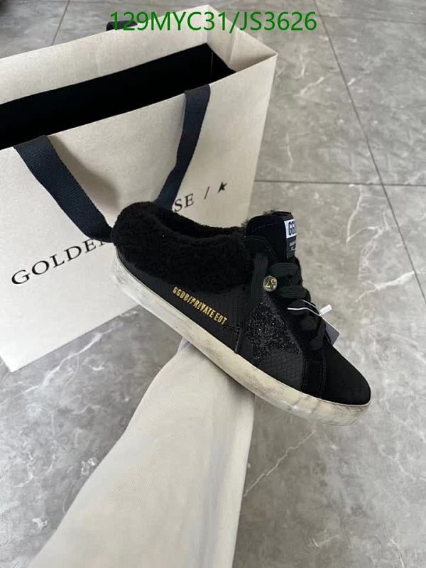 Golden Goose Men's Black Cowhide & Wool Sneakers - EU35-45 Unisex