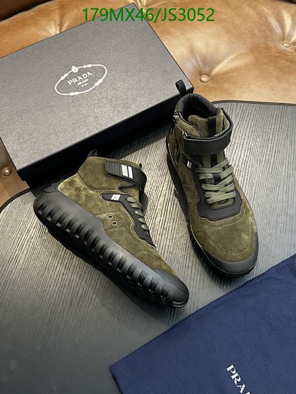 Prada Men's Olive Green Suede High-Top Sneakers with Strap - EU39-45