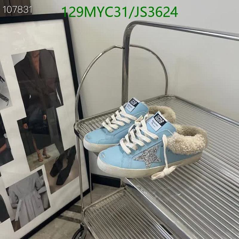 Golden Goose Men's Superstar Shearling-Lined Leather Sneakers - Light Blue