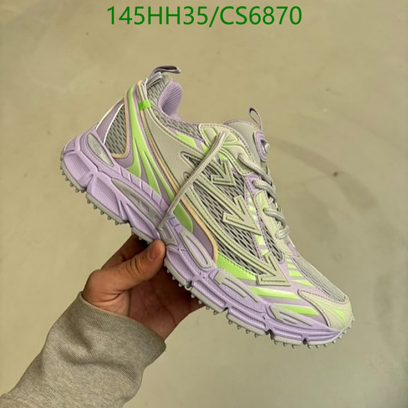 Off-White Women's Genuine Leather & Mesh Sneakers - EU35-46 Unisex