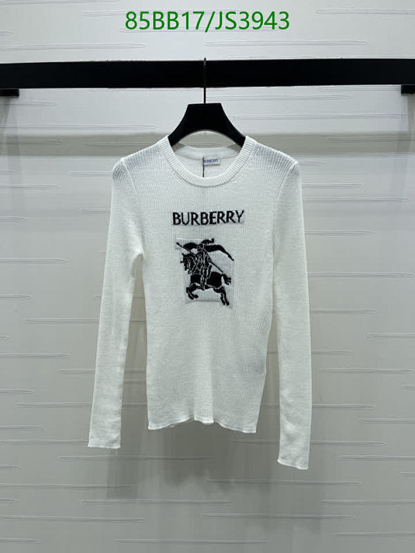 Burberry Wool Knit Sweater With Equestrian Knight Design - Available in S-M-L