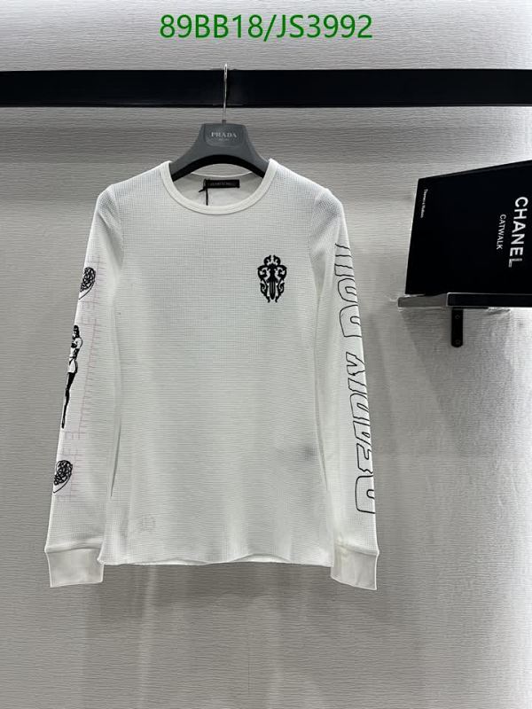 Chrome Hearts Long Sleeve T-Shirt White Cotton Graphic Print - JS3992