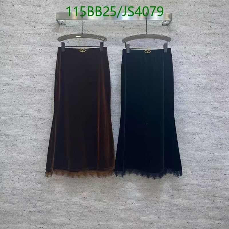 Valentino Velvet Midi Skirt with Lace Trim, Available in Brown and Black